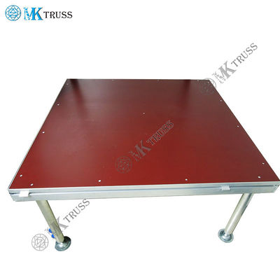 18mm Plywood or Tempered Glass Top Aluminum Outdoor Mobile Event Stages for Stage Show