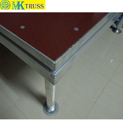 18mm Plywood or Tempered Glass Top Aluminum Outdoor Mobile Event Stages for Stage Show