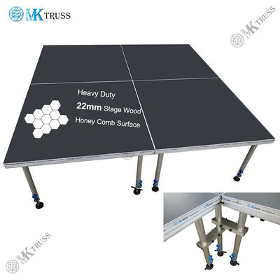22mm Plywood Material Square Aluminum Portable Stage Platform for Outdoor Performances