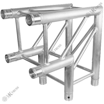 Aluminum Alloy Certificate 2 Ways 90 degree Corner Lighting Trussing for Customized Stage