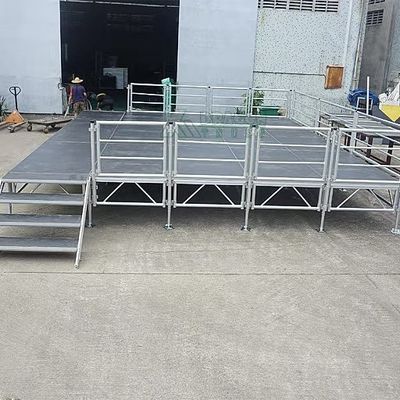 Adjustable Concert Modular Stage Platform for Easy Set Up Outdoor Non Slip Foldable Events